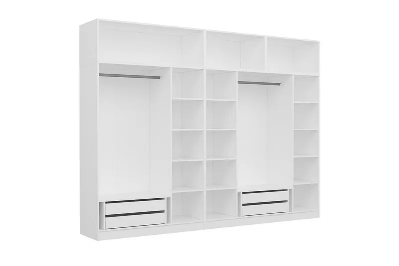 Fruitland Garderob 315x235 cm - Vit - Products - Förvaring - Garderober & garderobssystem - Garderobsskåp