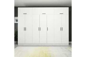 Fruitland Garderob 315x235 cm - Vit - Products - Förvaring - Garderober & garderobssystem - Garderobsskåp