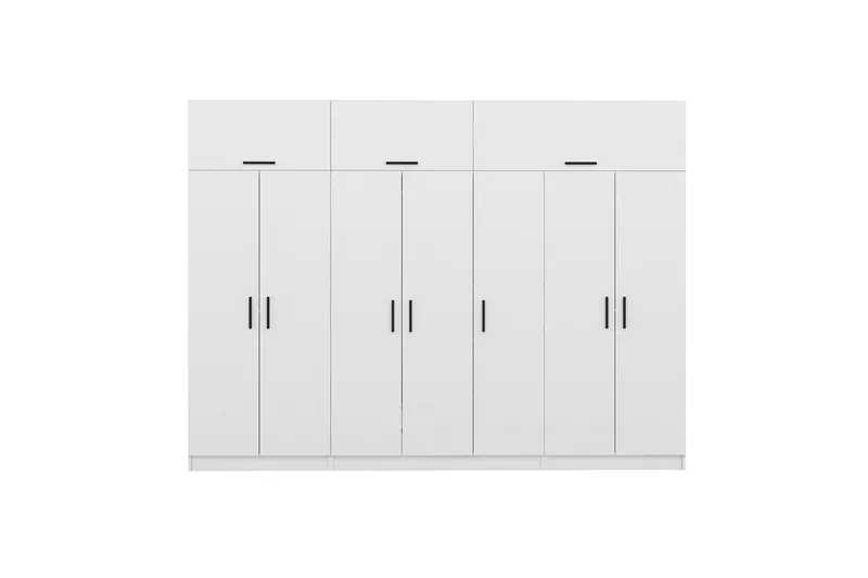 Fruitland Garderob 315x235 cm - Vit - Products - Förvaring - Garderober & garderobssystem - Garderobsskåp
