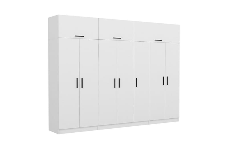 Fruitland Garderob 315x255 cm - Vit - Products - Förvaring - Garderober & garderobssystem - Garderobsskåp
