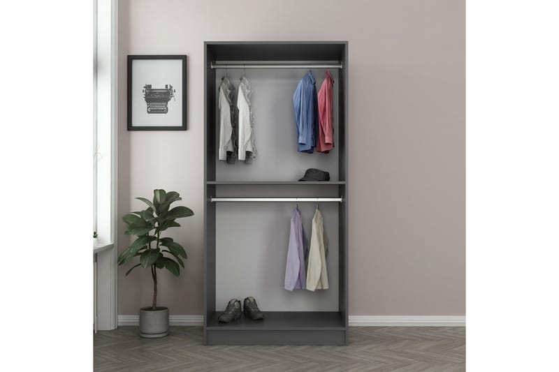 Fruitland Garderob 90 cm - Antracit - Products - Förvaring - Garderober & garderobssystem - Garderobsskåp
