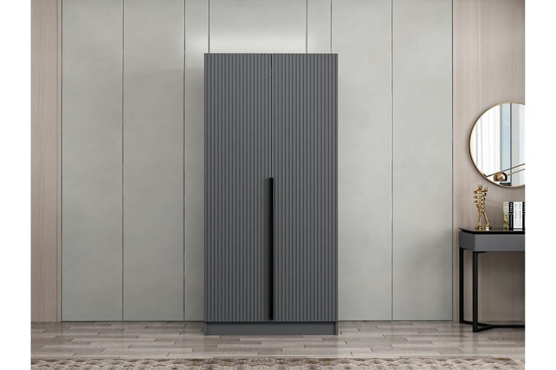Fruitland Garderob 90 cm - Antracit - Products - Förvaring - Garderober & garderobssystem - Garderobsskåp
