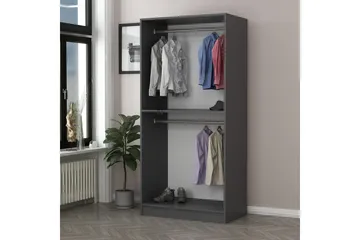 Fruitland Garderob 90 cm - Antracit - Products - Förvaring - Garderober & garderobssystem - Garderobsskåp