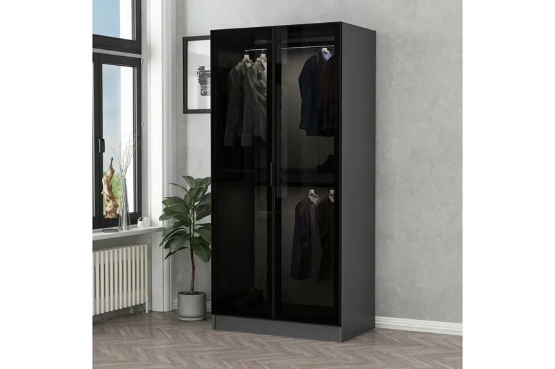 Fruitland Garderob 90 cm - Antracit - Products - Förvaring - Garderober & garderobssystem - Garderobsskåp