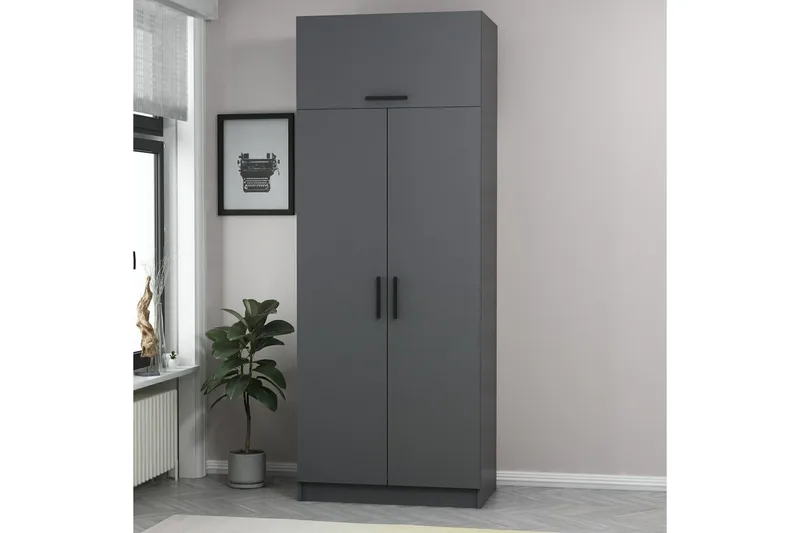Fruitland Garderob 90 cm - Antracit - Products - Förvaring - Garderober & garderobssystem - Garderobsskåp