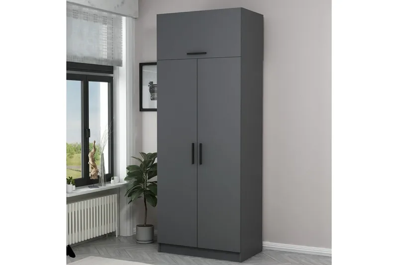 Fruitland Garderob 90 cm - Antracit - Products - Förvaring - Garderober & garderobssystem - Garderobsskåp