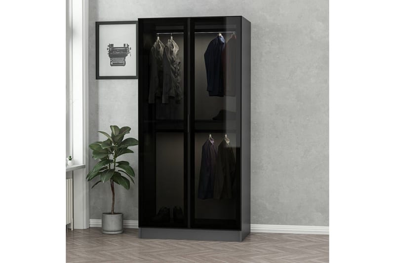 Fruitland Garderob 90 cm - Antracit - Products - Förvaring - Garderober & garderobssystem - Garderobsskåp
