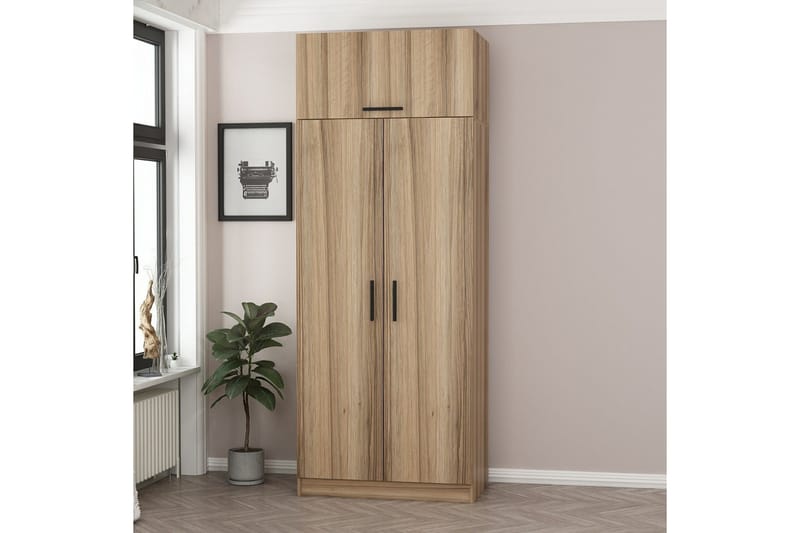 Fruitland Garderob 90 cm - Ek - Products - Förvaring - Garderober & garderobssystem - Garderobsskåp