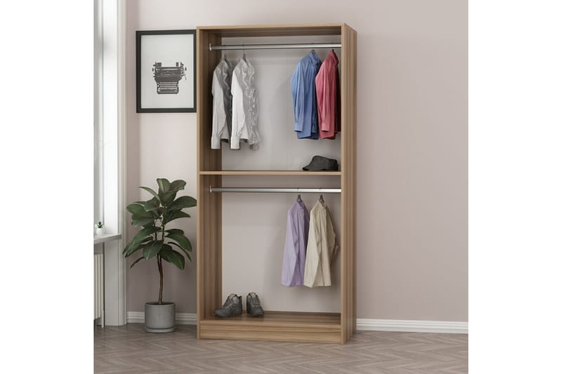 Fruitland Garderob 90 cm - Ek - Products - Förvaring - Garderober & garderobssystem - Garderobsskåp