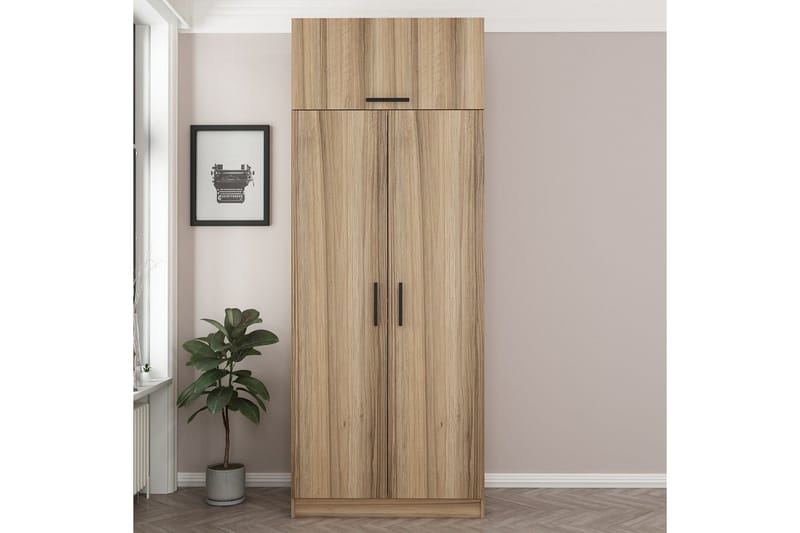 Fruitland Garderob 90 cm - Ek - Products - Förvaring - Garderober & garderobssystem - Garderobsskåp