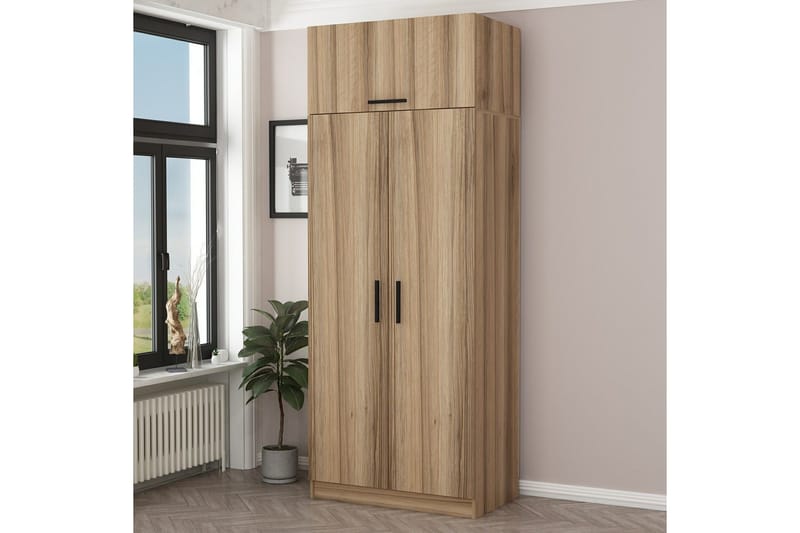 Fruitland Garderob 90 cm - Ek - Products - Förvaring - Garderober & garderobssystem - Garderobsskåp