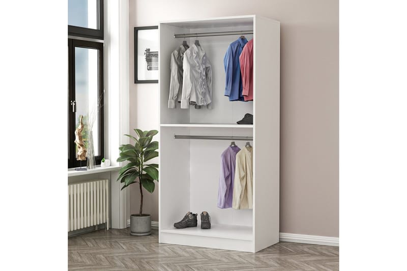 Fruitland Garderob 90 cm - Vit - Products - Förvaring - Garderober & garderobssystem - Garderobsskåp