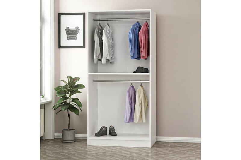 Fruitland Garderob 90 cm - Vit - Products - Förvaring - Garderober & garderobssystem - Garderobsskåp