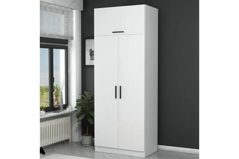 Fruitland Garderob 90 cm - Vit - Products - Förvaring - Garderober & garderobssystem - Garderobsskåp