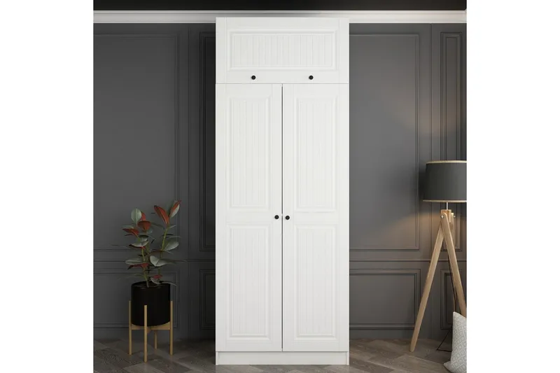 Fruitland Garderob 90 cm - Vit - Products - Förvaring - Garderober & garderobssystem - Garderobsskåp