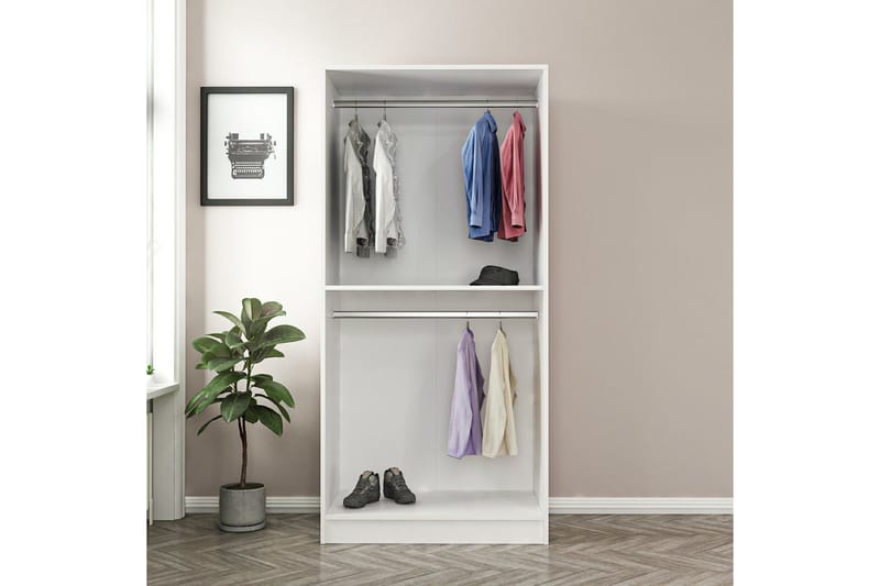 Fruitland Garderob 90 cm - Vit - Products - Förvaring - Garderober & garderobssystem - Garderobsskåp