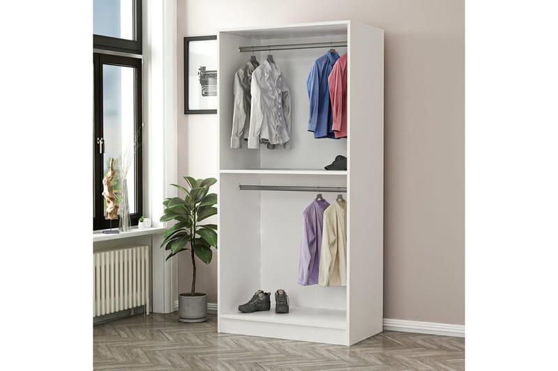 Fruitland Garderob 90 cm - Vit - Products - Förvaring - Garderober & garderobssystem - Garderobsskåp