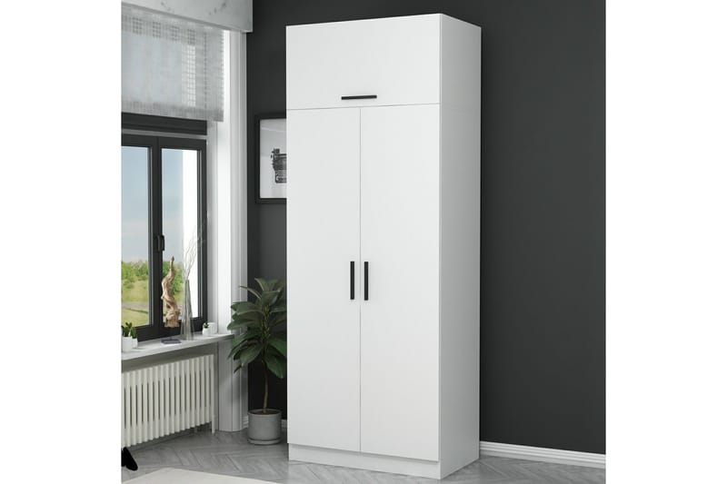 Fruitland Garderob 90 cm - Vit - Products - Förvaring - Garderober & garderobssystem - Garderobsskåp