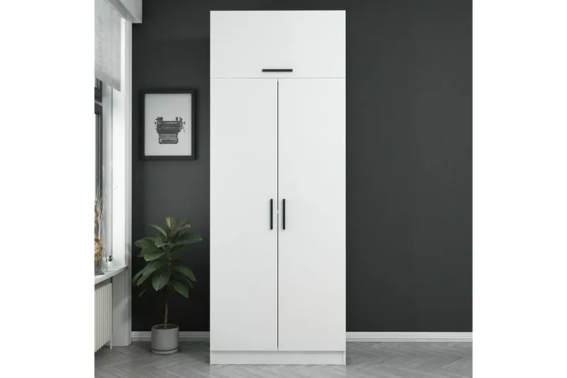 Fruitland Garderob 90 cm - Vit - Products - Förvaring - Garderober & garderobssystem - Garderobsskåp