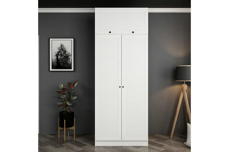 Fruitland Garderob 90 cm - Vit - Products - Förvaring - Garderober & garderobssystem - Garderobsskåp