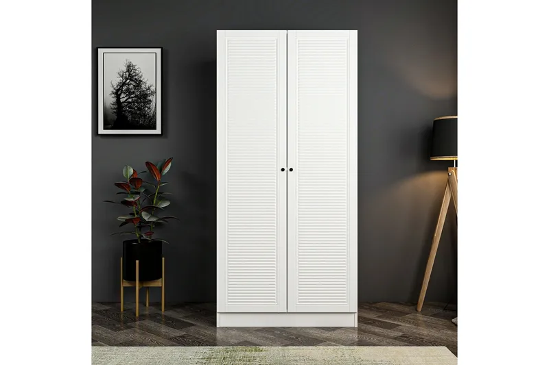 Fruitland Garderob 90 cm - Vit - Products - Förvaring - Garderober & garderobssystem - Garderobsskåp