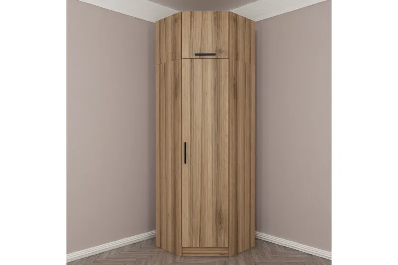 Fruitland Hörngarderob 74 cm - Ek - Products - Förvaring - Garderober & garderobssystem - Hörngarderob