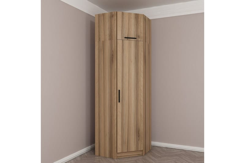 Fruitland Hörngarderob 74 cm - Ek - Products - Förvaring - Garderober & garderobssystem - Hörngarderob