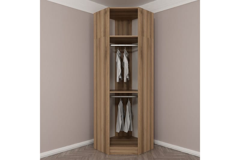 Fruitland Hörngarderob 74 cm - Ek - Products - Förvaring - Garderober & garderobssystem - Hörngarderob