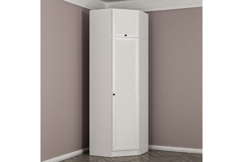Fruitland Hörngarderob 74 cm - Vit - Products - Förvaring - Garderober & garderobssystem - Hörngarderob