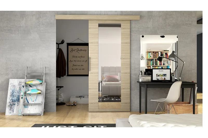 Skjutdörr ELVERUM - Ek - Products - Förvaring - Garderober & garderobssystem - Garderobsdörr - Skjutdörr garderob & walk-in closet