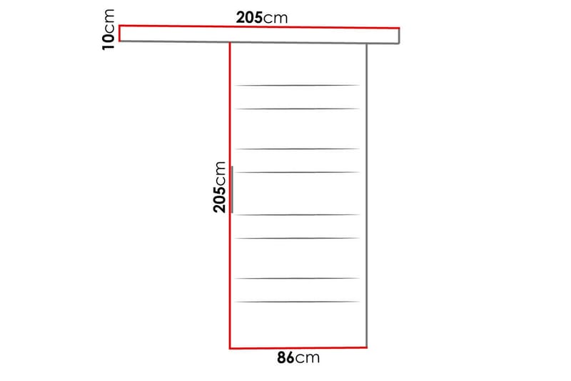 Skjutdörr MARTI - Svart - Products - Förvaring - Garderober & garderobssystem - Garderobsdörr - Skjutdörr garderob & walk-in closet