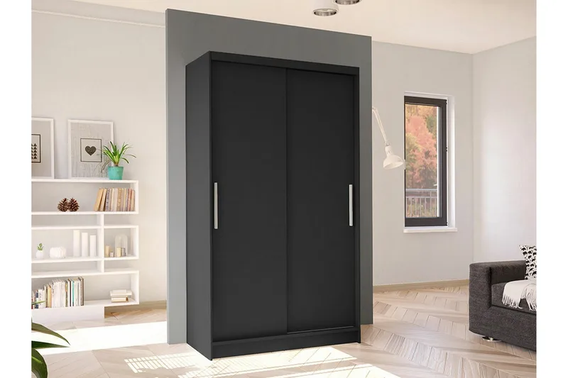 Glenmore Garderob - Svart - Products - Förvaring - Garderober & garderobssystem - Garderobsskåp