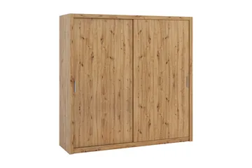 Julissa Garderob 220 cm - Natur - Products - Förvaring - Garderober & garderobssystem - Garderobsskåp