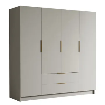 Kelros Garderob 200x216 cm - Beige - Products - Förvaring - Garderober & garderobssystem - Garderobsskåp