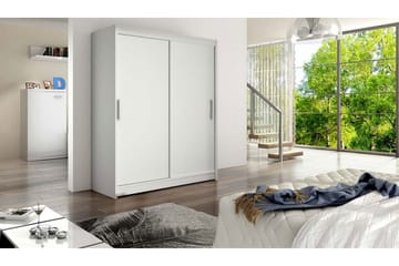 Leila Garderob 150 cm Skjutdörrar - Vit - Products - Förvaring - Garderober & garderobssystem - Garderobsskåp