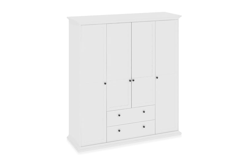 Paris Garderob 181 cm 4 Dörrar 2 Lådor