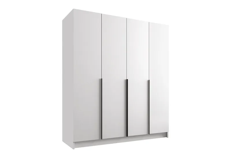 Vadstena Garderob 200 cm - Vit/Svart - Products - Förvaring - Garderober & garderobssystem - Garderobsskåp