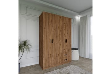 Yaman Garderob 120x180 cm - Brun - Products - Förvaring - Garderober & garderobssystem - Garderobsskåp