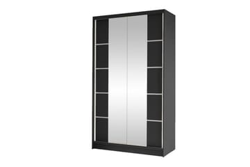 Glenmore Garderob m. Spegel Black - Products - Förvaring - Garderober & garderobssystem