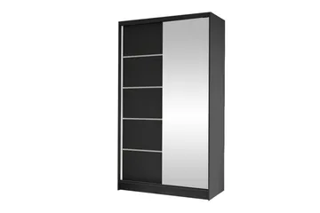 Glenmore Garderob m. Spegel Black - Products - Förvaring - Garderober & garderobssystem