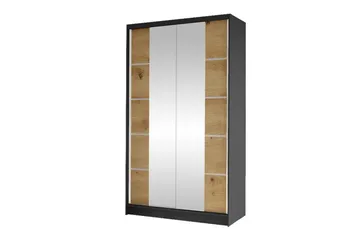 Glenmore Garderob m. Spegel Black - Products - Förvaring - Garderober & garderobssystem