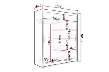 Glenmore Garderob m. Spegel White - Products - Förvaring - Garderober & garderobssystem