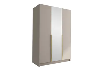 Herrljunga Garderob med Spegel 150 cm - Kashmir/Guld - Products - Förvaring - Garderober & garderobssystem