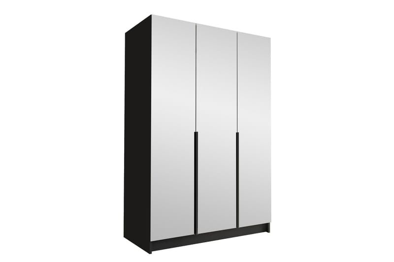 Herrljunga Garderob med Spegel 150 cm - Svart - Products - Förvaring - Garderober & garderobssystem