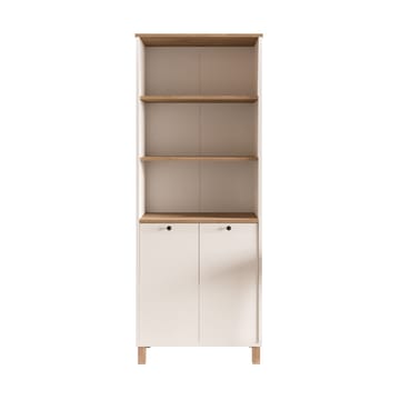 Avero Bokhylla 69,5x180x32 cm - Vitt och ek - Products - Förvaring - Hylla - Bokhylla