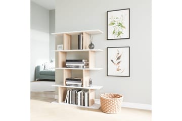 Bokhylla Nachusa Bokhylla 90x25 cm Trä/Natur, Vit - Products - Förvaring - Hylla - Bokhylla