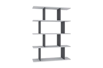 Bokhylla Nachusa Bokhylla 90x25 cm Vit,Antracit - Products - Förvaring - Hylla - Bokhylla