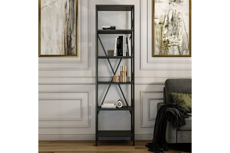 Bokhylla Suadiye Bokhylla 50 cm Antracit,Svart - Products - Förvaring - Hylla - Bokhylla