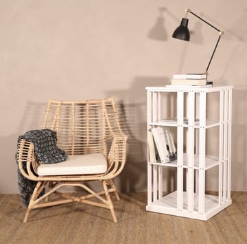 Bokkarusell/Boksnurra Roterbar 360° Vit 100 cm - Vit - Products - Förvaring - Hylla - Bokhylla