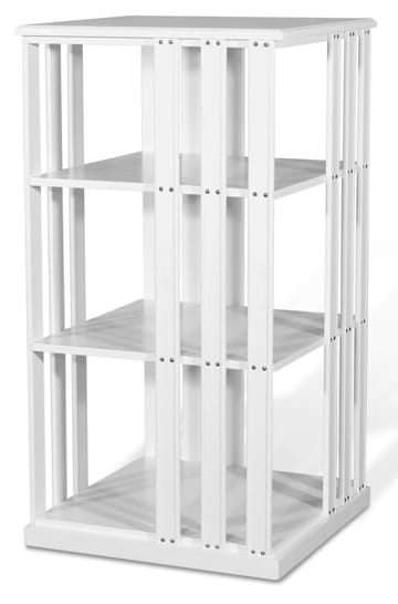 Bokkarusell/Boksnurra Roterbar 360° Vit 100 cm - Vit - Products - Förvaring - Hylla - Bokhylla